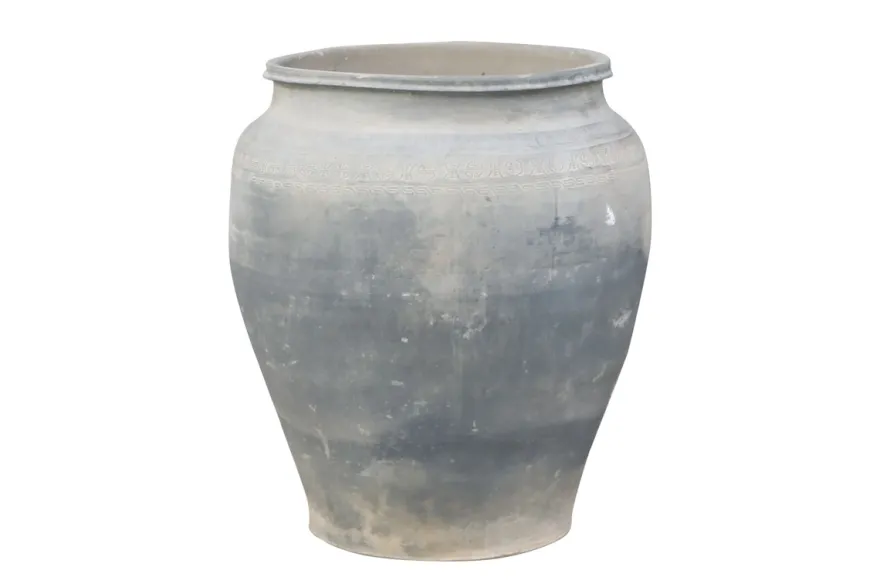 Casa Padrino Luxus Vase 52 x 52 x H. 62 cm - Große Terrakotta Vase im rustikalen Antik-Look - Luxus Deko Accessoires