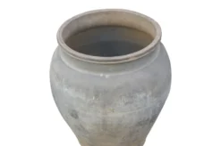 Casa Padrino Luxus Vase 52 x 52 x H. 60 cm - Große Terrakotta Vase im rustikalen Antik-Look - Luxus Deko Accessoires