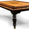 Casa Padrino Luxus Vintage Stil Couchtisch Naturfarben / Braun / Schwarz 137 x 77 x H. 45 cm - Rechteckiger Massivholz Wohnzimmertisch - Vintage Stil Wohnzimmer Möbel - Luxus Wohnzimmer Möbel