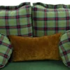 Casa Padrino Luxus Vintage Stil Sofa Grün / Rot / Dunkelbraun 185 x 98 x H. 85 cm - Massivholz Wohnzimmer Sofa mit elegantem Muster - Wohnzimmer Möbel - Luxus Möbel - Vintage Stil Möbel