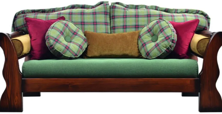 Casa Padrino Luxus Vintage Stil Sofa Grün / Rot / Dunkelbraun 185 x 98 x H. 85 cm - Massivholz Wohnzimmer Sofa mit elegantem Muster - Wohnzimmer Möbel - Luxus Möbel - Vintage Stil Möbel