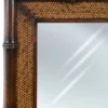 Casa Padrino Luxus Vintage Stil Wandspiegel Braun / Naturfarben 74 x 8 x H. 184 cm - Rechteckiger Massivholz Spiegel - Vintage Stil Möbel - Luxus Möbel