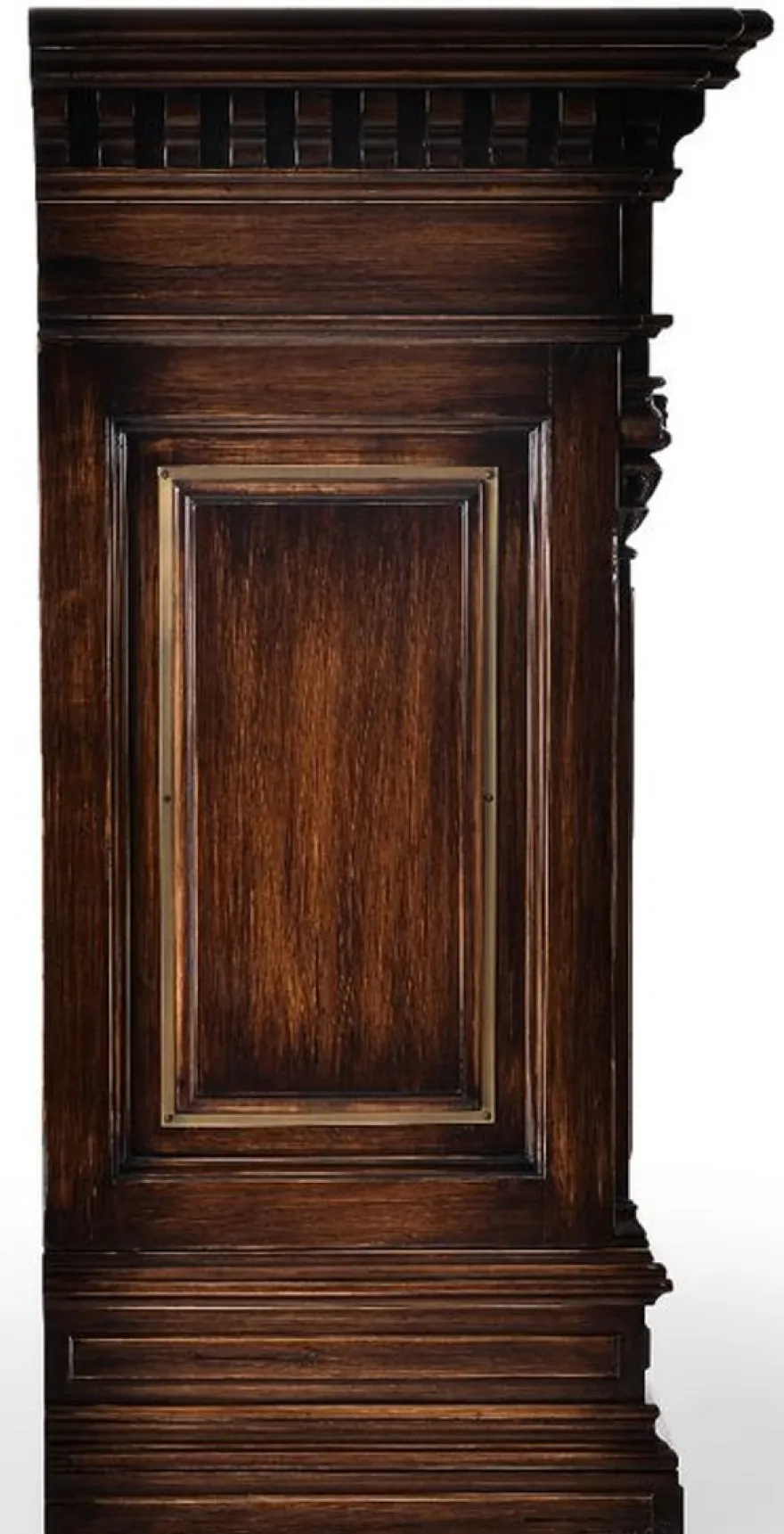 Casa Padrino Luxus Vintage Stil Sideboard mit 2 Türen und Marmorplatte Braun / Naturfarben / Schwarz 212,5 x 56 x H. 123,5 cm - Massivholz Schrank - Vintage Stil Möbel - Luxus Massivholz Möbel