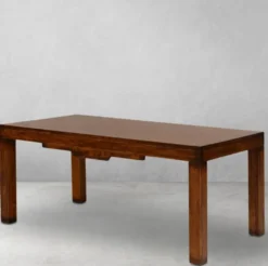 Casa Padrino Luxus Vintage Stil Esstisch Dunkelbraun 180 x 93,5 x H. 78 cm - Rechteckiger Massivholz Esszimmertisch - Esszimmer Möbel - Massivholz Möbel - Vintage Stil Möbel - Luxus Möbel