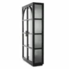Casa Padrino Luxus Vitrine Schwarz / Bronze 118 x 44,5 x H. 210 cm - Luxus Interior