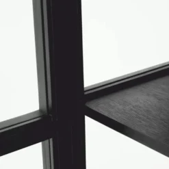 Casa Padrino Luxus Vitrine Schwarz / Bronze 118 x 44,5 x H. 210 cm - Luxus Interior