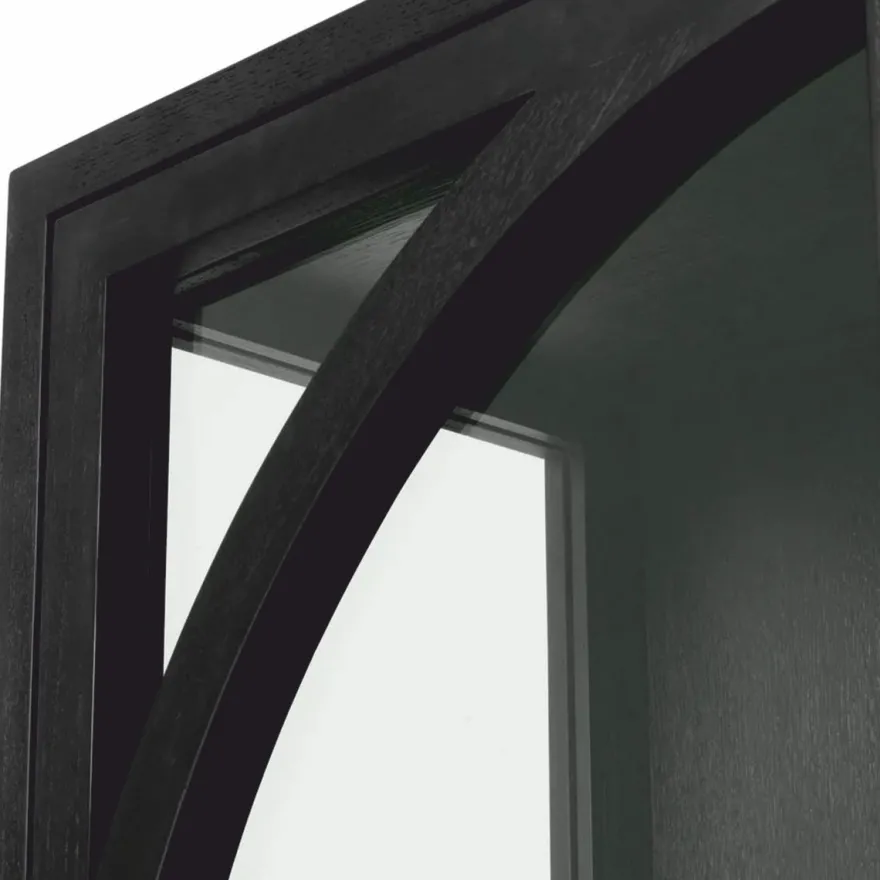Casa Padrino Luxus Vitrine Schwarz / Bronze 118 x 44,5 x H. 210 cm - Luxus Interior