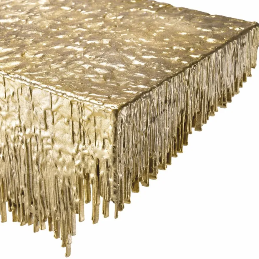 Casa Padrino Luxus Wandkonsole Gold 100 cm - Luxus Designer Möbel