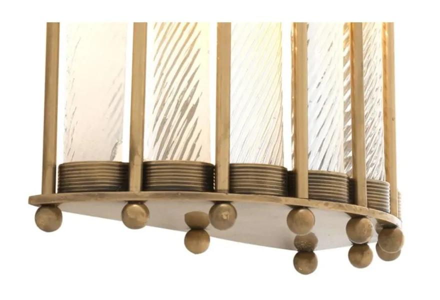Casa Padrino Luxus Wandlampe Antik Messing 22 x 11 x H. 54 cm - Hotel Restaurant Kollektion
