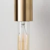 Casa Padrino Luxus Wandleuchte Antik Messingfarben 12,1 x 9,5 x H. 42,6 cm - Hotel & Restaurant Wandlampe