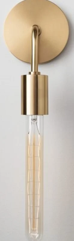 Casa Padrino Luxus Wandleuchte Antik Messingfarben 12,1 x 9,5 x H. 42,6 cm - Hotel & Restaurant Wandlampe
