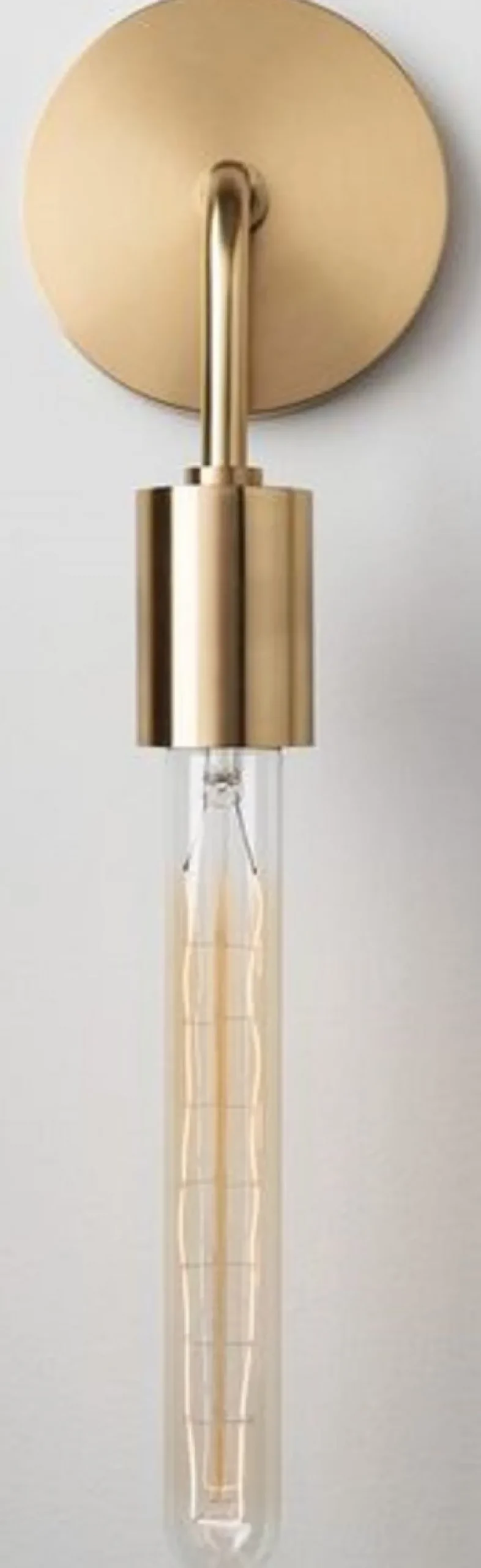 Casa Padrino Luxus Wandleuchte Antik Messingfarben 12,1 x 9,5 x H. 42,6 cm - Hotel & Restaurant Wandlampe