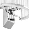 Casa Padrino Luxus Wandleuchte Silber 20,5 x 12 x H. 30 cm - Designer Wandlampe