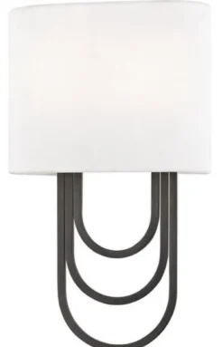 Casa Padrino Luxus Wandleuchte Antik Bronze / Weiß 20,3 x 9,5 x H. 34,3 cm - Designer Wandlampe mit Lampenschirm