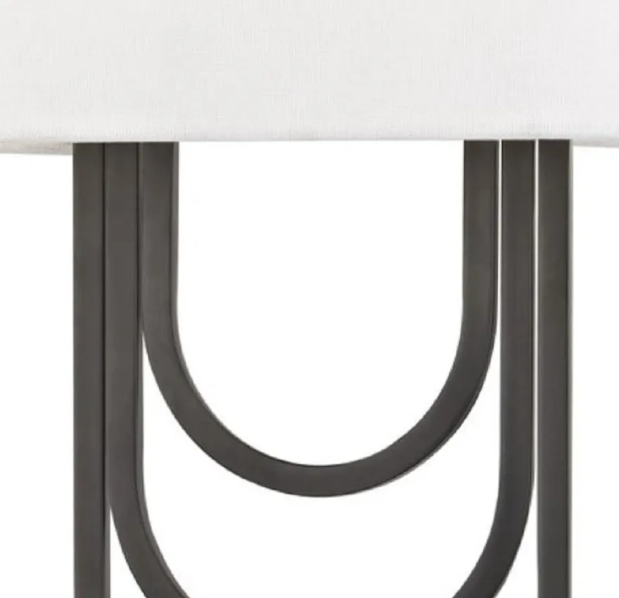 Casa Padrino Luxus Wandleuchte Antik Bronze / Weiß 20,3 x 9,5 x H. 34,3 cm - Designer Wandlampe mit Lampenschirm