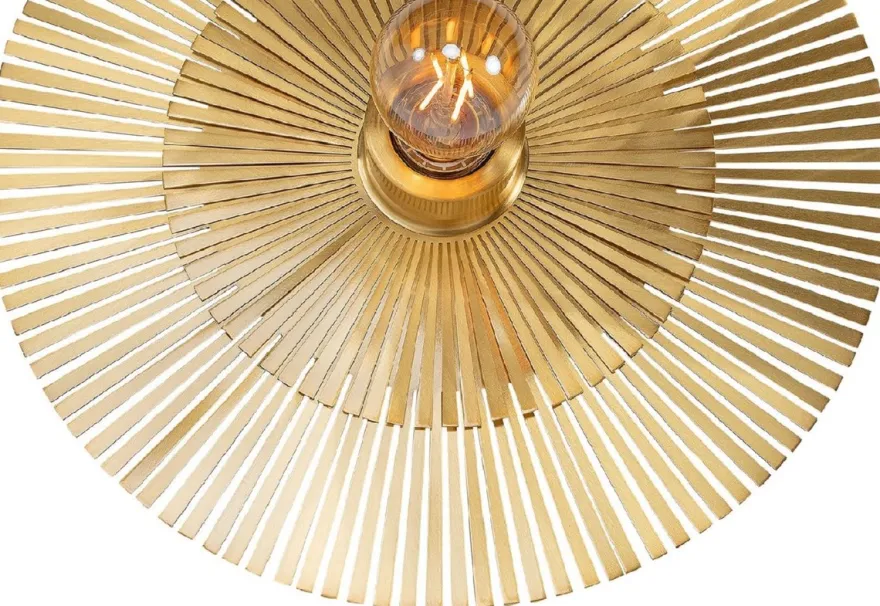 Casa Padrino Luxus Wandleuchte Ø 36 cm - Runde Messing Wandlampe - Hotel & Restaurant Wandleuchte - Luxus Kollektion