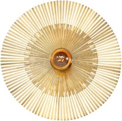 Casa Padrino Luxus Wandleuchte Ø 36 cm - Runde Messing Wandlampe - Hotel & Restaurant Wandleuchte - Luxus Kollektion