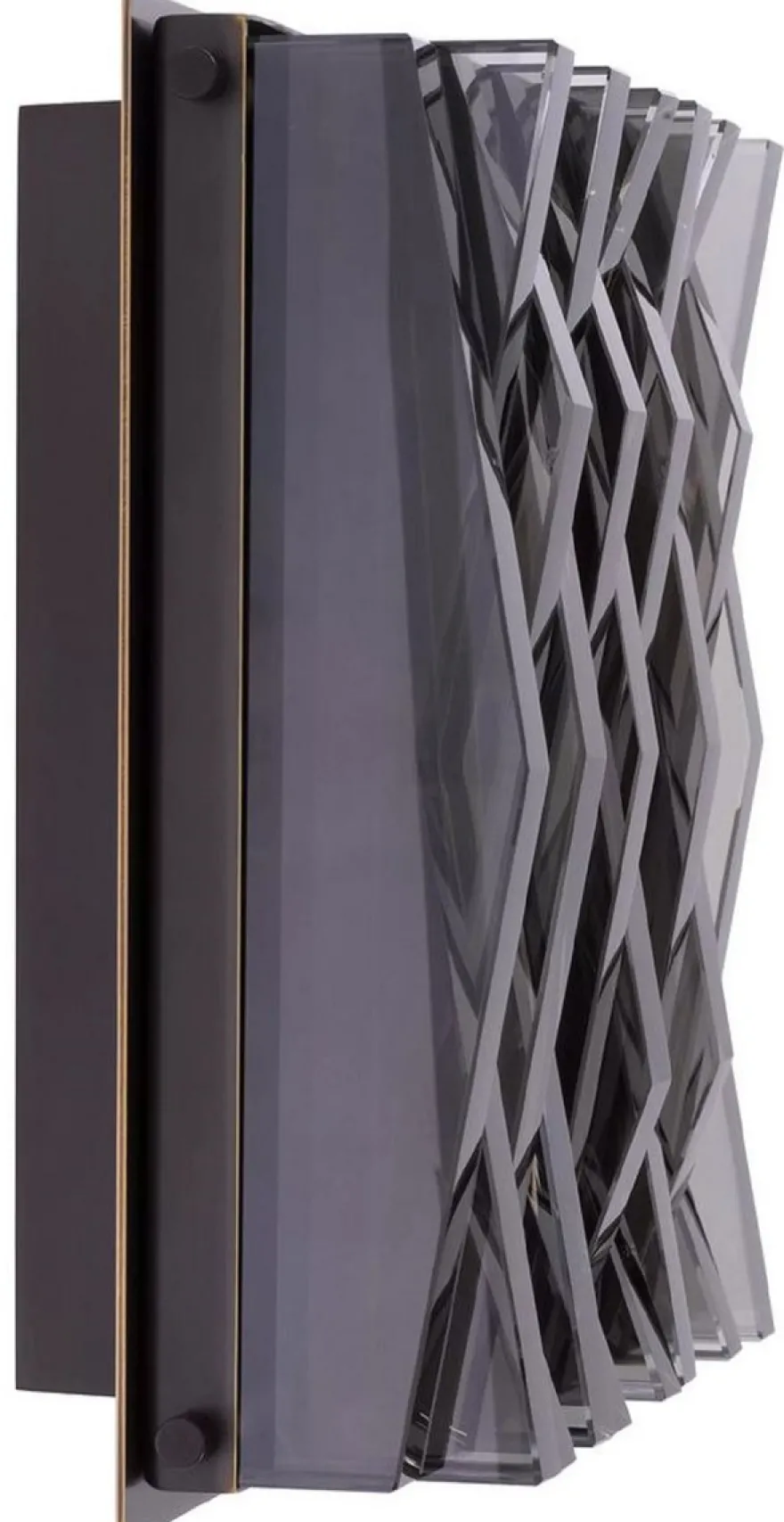 Casa Padrino Luxus Wandleuchte Bronzefarben / Grau 24 x 9 x H. 24 cm - Elegante Metall Wandlampe mit Glas Lampenschirm - Luxus Leuchten