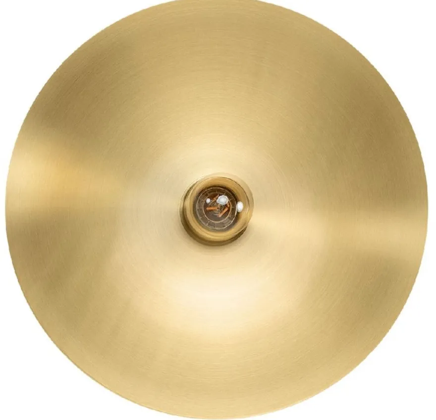 Casa Padrino Luxus Wandleuchte Ø 40 cm - Runde Messing Wandlampe - Hotel & Restaurant Wandleuchte - Luxus Qualität