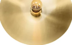 Casa Padrino Luxus Wandleuchte Ø 40 cm - Runde Messing Wandlampe - Hotel & Restaurant Wandleuchte - Luxus Qualität