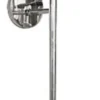 Casa Padrino Luxus Wandleuchte Silber / Schwarz 19 x 20 x H. 103 cm - Hotel & Restaurant Wandlampe mit Lampenschirm