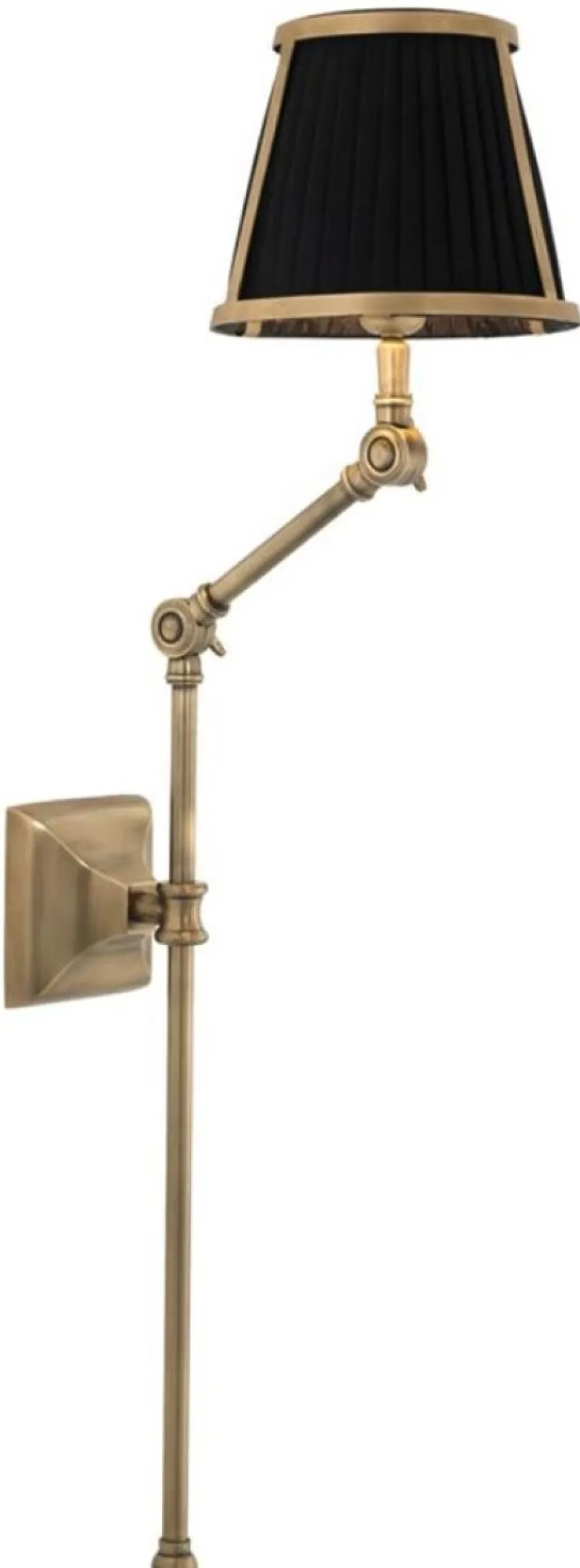 Casa Padrino Luxus Wandleuchte Antik Messing 29 x 17 x H. 77 cm - Hotel Restaurant Kollektion