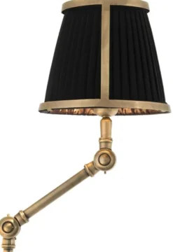 Casa Padrino Luxus Wandleuchte Antik Messing 29 x 17 x H. 77 cm - Hotel Restaurant Kollektion