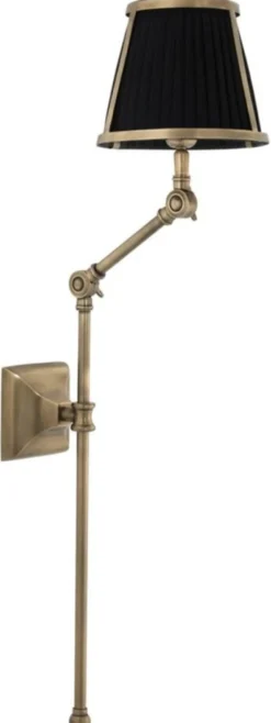 Casa Padrino Luxus Wandleuchte Antik Messing 29 x 17 x H. 77 cm - Hotel Restaurant Kollektion