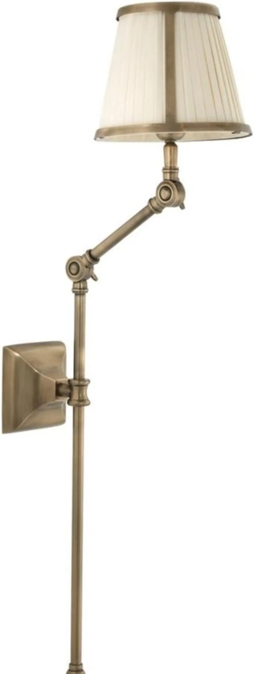 Casa Padrino Luxus Wandleuchte Antik Messing 29 x 17 x H. 77 cm - Hotel Restaurant Kollektion