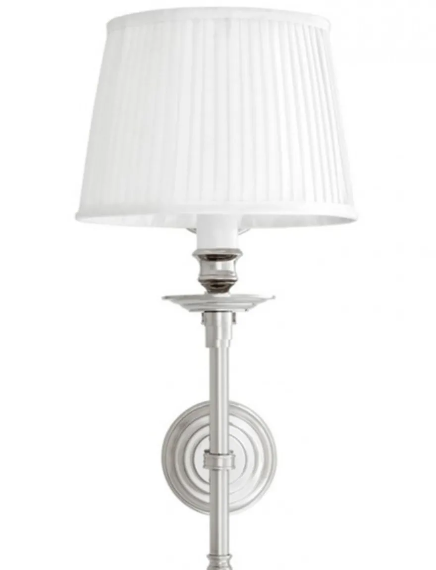 Casa Padrino Luxus Wandleuchte Nickel mit Schwenkarm - 21,5 x 37-50 x 51 cm