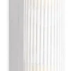 Casa Padrino Luxus Wandleuchte Silber 7 x 7,5 x H. 40 cm - Elegante Metall Wandlampe mit Glas Lampenschirm - Luxus Leuchten