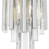 Casa Padrino Luxus Wandleuchte / Wandlampe Silber 23 x 14,5 x H. 42 cm - Hotel Restaurant Kollektion