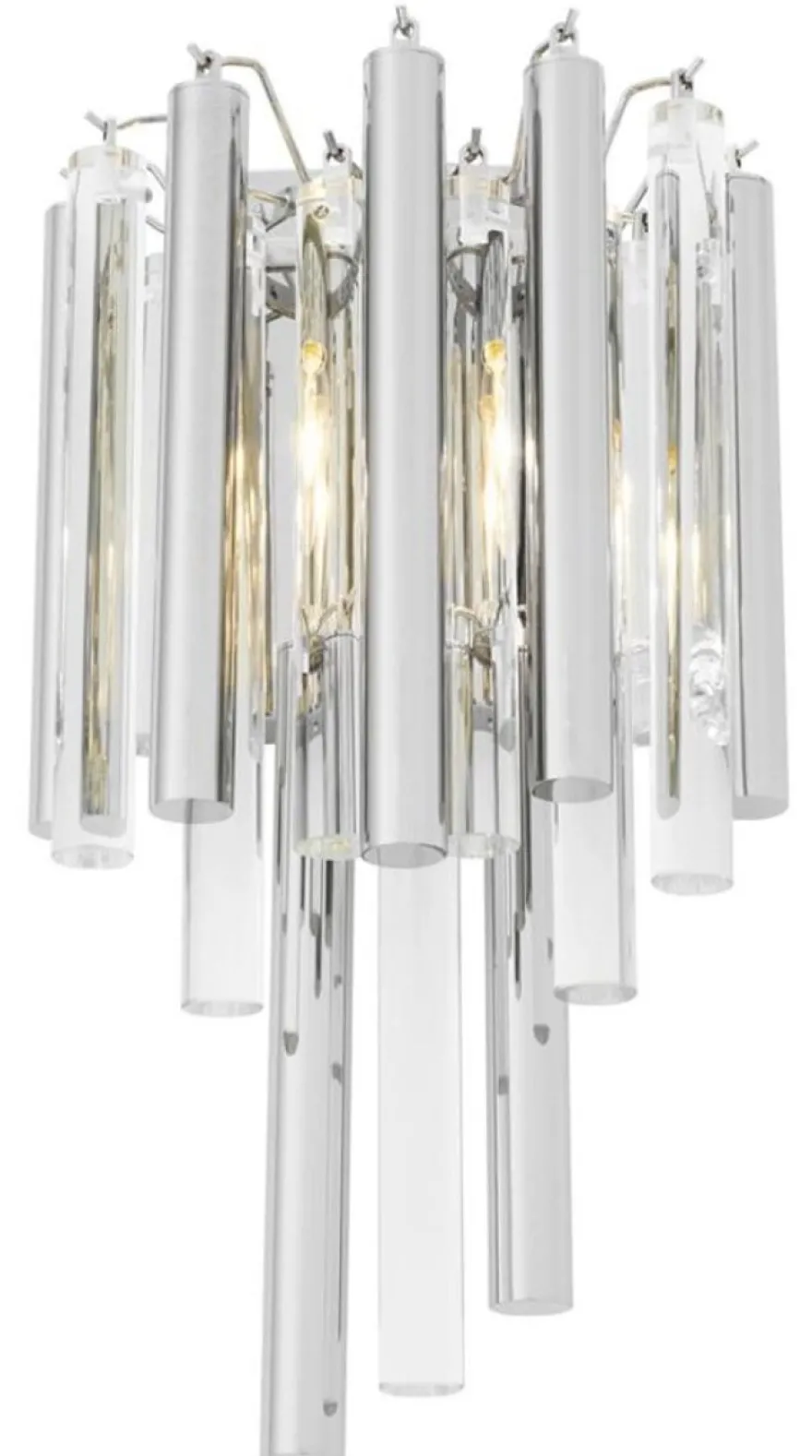 Casa Padrino Luxus Wandleuchte / Wandlampe Silber 23 x 14,5 x H. 42 cm - Hotel Restaurant Kollektion