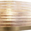 Casa Padrino Luxus Wandleuchte Antik Messingfarben 29,5 x 11,5 x H. 12,5 cm - Wohnzimmerlampe mit Glas Lampenschirm