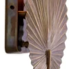 Casa Padrino Luxus Wandleuchte Vintage Messing 30,5 x 8,5 x H. 40 cm - Messing Wandlampe im Palmenblatt Design - Hotel & Restaurant Leuchte
