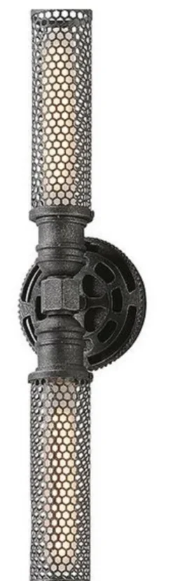 Casa Padrino Luxus Wandleuchte Antik Zinnfarben 13,3 x 10,2 x H. 55,3 cm - Luxus Kollektion