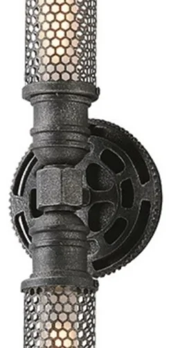 Casa Padrino Luxus Wandleuchte Antik Zinnfarben 13,3 x 10,2 x H. 55,3 cm - Luxus Kollektion