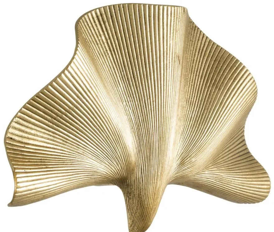 Casa Padrino Luxus Wandleuchte Messing Poliert 35 x 9 x H. 22 cm - Hotel & Restaurant Wandlampe