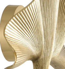Casa Padrino Luxus Wandleuchte Messing Poliert 35 x 9 x H. 22 cm - Hotel & Restaurant Wandlampe