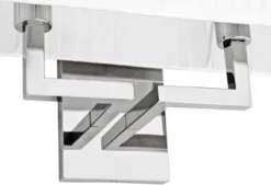 Casa Padrino Luxus Wandleuchte Luxury Hotel in Silber aus vernickeltem Metall - 52 x 11,7 x 51 cm