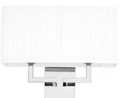 Casa Padrino Luxus Wandleuchte Luxury Hotel in Silber aus vernickeltem Metall - 52 x 11,7 x 51 cm