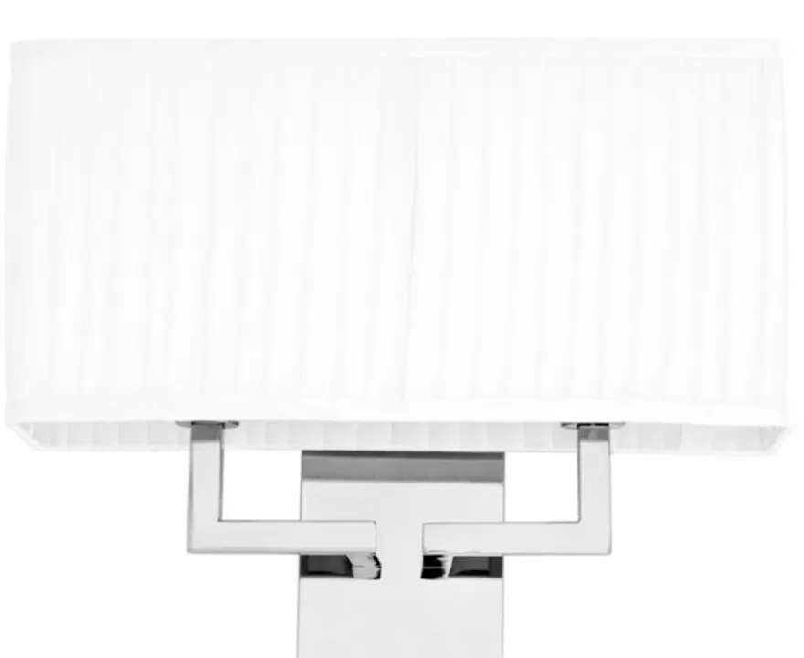 Casa Padrino Luxus Wandleuchte Luxury Hotel in Silber aus vernickeltem Metall - 52 x 11,7 x 51 cm
