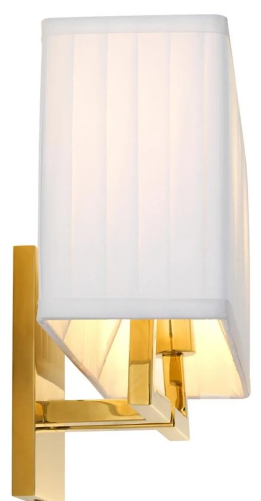 Casa Padrino Luxus Wandleuchte Gold 36 x 13,5 x H. 27 cm - Wohnzimmer Wandlampe