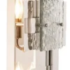 Casa Padrino Luxus Wandleuchte Silber 29,5 x 11 x H. 77 cm - Wohnzimmer Wandlampe - Exzellente Verarbeitung - Luxus Kollektion