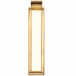 Casa Padrino Luxus Wandleuchte Antik Messing / Weiß H. 70 cm - Luxus Leuchten