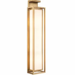 Casa Padrino Luxus Wandleuchte Antik Messing / Weiß H. 70 cm - Luxus Leuchten