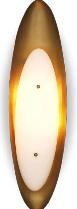 Casa Padrino Luxus Wandleuchte Antik Messing / Weiß 16 x 13 x H. 59 cm - Wohnzimmer Wandlampe mit Glas Lampenschirm - Luxus Leuchten - Luxus Qualität