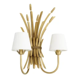 Casa Padrino Luxus Wandleuchte Antik Gold 47 x 24 x H. 53 cm - Hotel & Restaurant Wandlampe