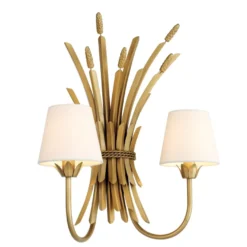Casa Padrino Luxus Wandleuchte Antik Gold 47 x 24 x H. 53 cm - Hotel & Restaurant Wandlampe