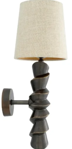 Casa Padrino Luxus Wandleuchte Bronze Finish B. 14,5 cm x T. 17 cm x H. 41,5 cm